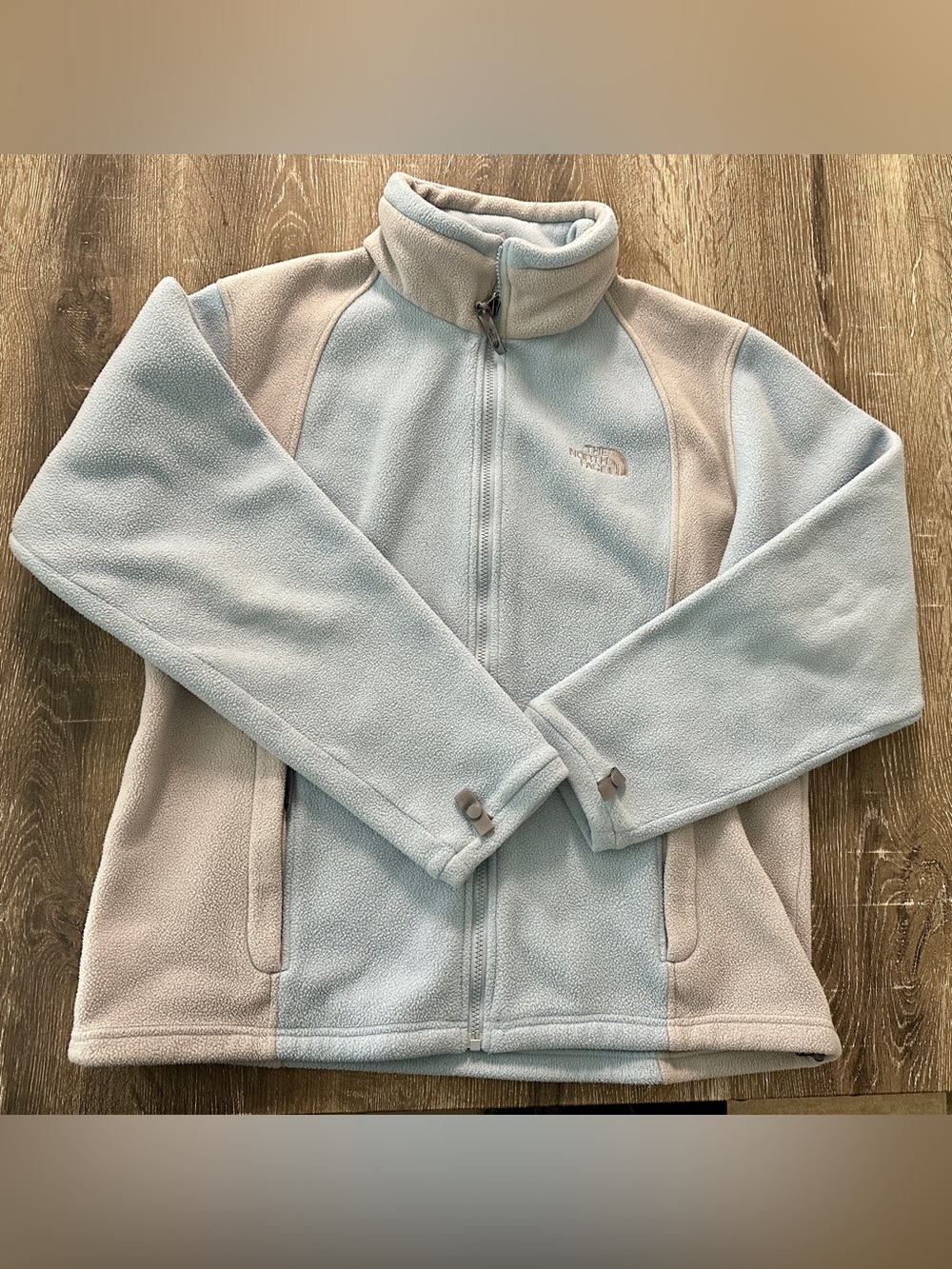 The North Face Light Blue Cinchable Women's Fleece Jacket - Size XL